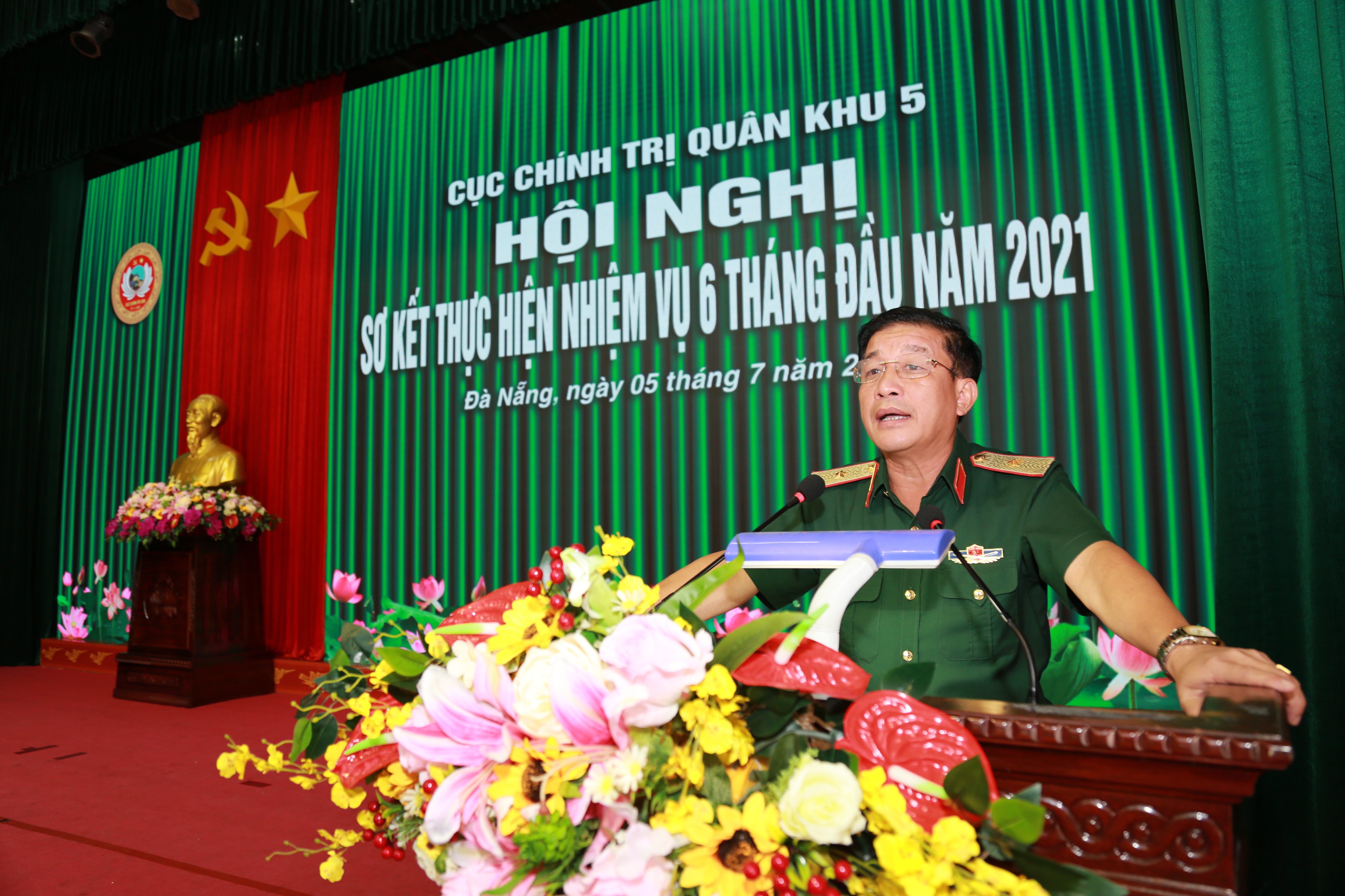 Cục Chính trị Quân khu 5 sơ kết thực hiện nhiệm vụ 6 tháng đầu năm